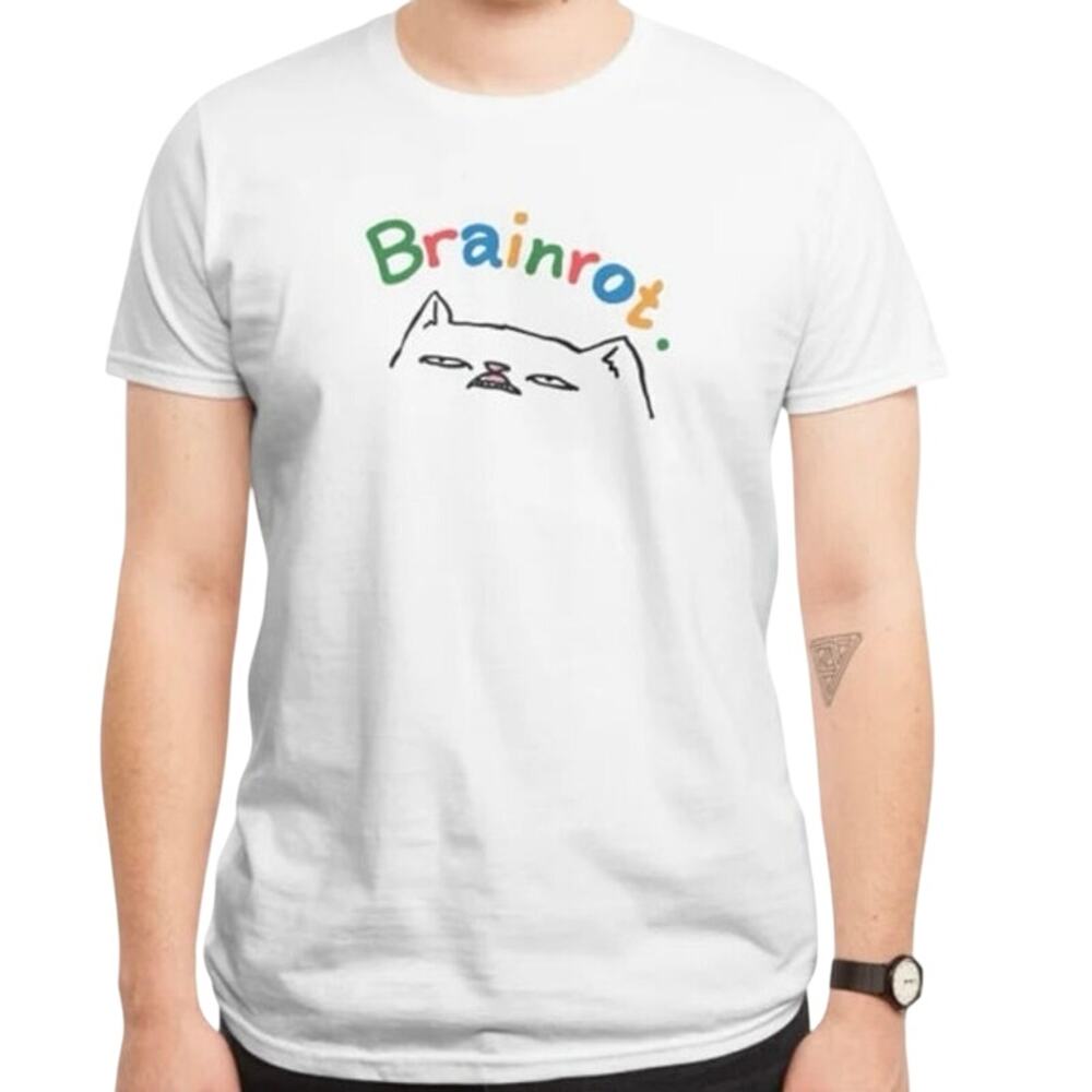 THREADLESS Brainrot Cat Tee Size XL New with Tag MSRP $25